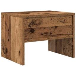 Berkfield Home Decorative Bedside Cabinet 2 pcs Old wood 40 x 30 x 30 cm Enginee in Brown - thumbnail 8
