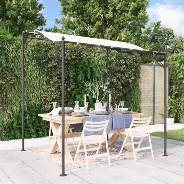 Berkfield Home Canopy Cream 2x2.3 m 180 g/m ² Fabric & Steel in Beige - image 1
