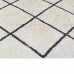 Berkfield Home Kitchen Rug Washable Square 60x300 cm Velvet in Light Beige - thumbnail 4