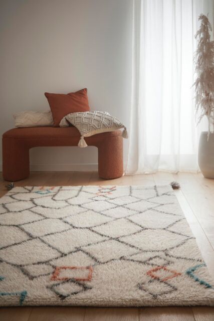 Origins Berber Knotted Chain Ivory/Multi in Ivory - Size: 120 cm x 170 cm - image 1