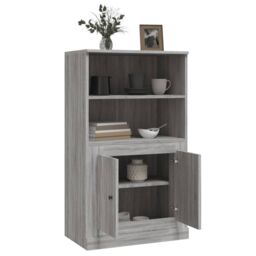 Berkfield Home Highboard Grey Sonoma 60x35.5x103.5 cm Engineered Wood - thumbnail 5
