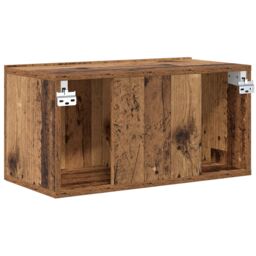 Berkfield Home TV Cabinet Set Old Wood Solid Reclaim wood Medium TV Cabinet - thumbnail 8