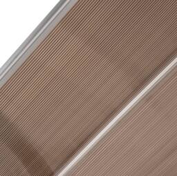 STILVORA Door Awning 195 cm with Curved Design in Brown - thumbnail 9