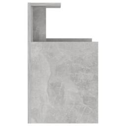 Berkfield Home Bed Cabinets 2 pcs Concrete Grey 40x35x60 cm Engineered Wood - Size: 40 x 35 x 60 cm - thumbnail 5