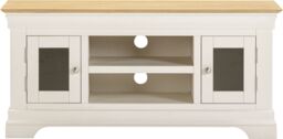 Seconique Bordeaux Small TV Stand (Fully Assembled) in Ivory - thumbnail 3