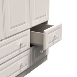 Ready Assembled 2 U Stratford Triple 2 Drawer + Drawer Wardrobe (Ready Assembled) in Taupe - thumbnail 8