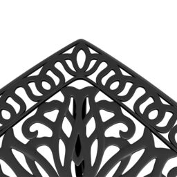 Berkfield Home Garden Table Black 53x53x53 cm Cast Aluminium - Size: 53 x 53 x 53 cm - thumbnail 9