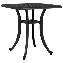 Berkfield Home Garden Table Black 53x53x53 cm Cast Aluminium - Size: 53 x 53 x 53 cm - thumbnail 7