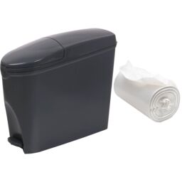 ProKleen Grey Pedal Operated Toilet Sanitary Bin 20L Capacity & 50 Bin Liners