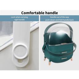 KORVIXA Dark Green Cosmetic Case Carry Storage Box - thumbnail 5