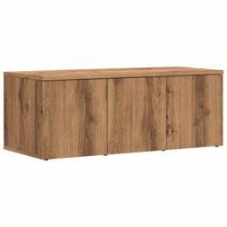 Berkfield Home TV Cabinet Artisan Oak 80x34x30 cm Engineered Wood in Brown - Size: 80 x 34 x 30 cm - thumbnail 2