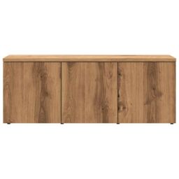Berkfield Home TV Cabinet Artisan Oak 80x34x30 cm Engineered Wood in Brown - Size: 80 x 34 x 30 cm - thumbnail 4