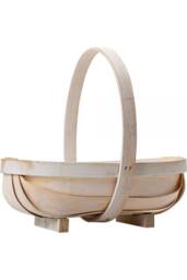 KDMD Love Embrace Trug White Brown Plastic