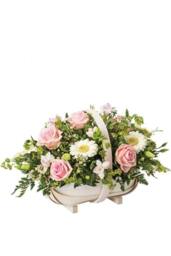 KDMD Love Embrace Trug White Brown Plastic - thumbnail 3