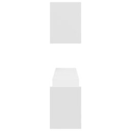 Berkfield Home Wall Shelf 2 pcs White 100x15x20 cm Engineered Wood - Size: 100 x 15 x 20 cm - thumbnail 6