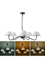 Living and Home Modern 5-Head Pendant Light Chandelier in Black - thumbnail 3