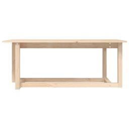 Berkfield Home Coffee Table 110x55x45 cm Solid Wood Pine in Brown - Size: 110 x 55 x 45 cm - thumbnail 3