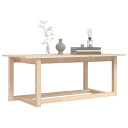 Berkfield Home Coffee Table 110x55x45 cm Solid Wood Pine in Brown - Size: 110 x 55 x 45 cm - thumbnail 6