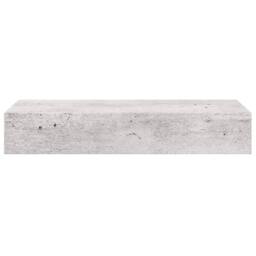Berkfield Home Wall Drawer Shelves 2 pcs Concrete Grey 60x23.5x10cm MDF - Size: 60x23.5x10 cm - thumbnail 7