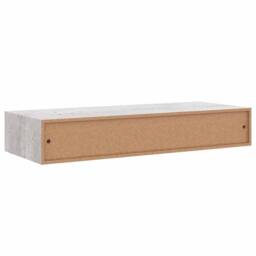 Berkfield Home Wall Drawer Shelves 2 pcs Concrete Grey 60x23.5x10cm MDF - Size: 60x23.5x10 cm - thumbnail 9