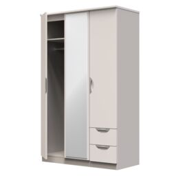 Ready Assembled 2 U Holborn Triple Mirror + Drawer Wardrobe (Ready Assembled) in Taupe - thumbnail 5