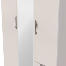 Ready Assembled 2 U Holborn Triple Mirror + Drawer Wardrobe (Ready Assembled) in Taupe - thumbnail 4