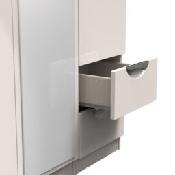 Ready Assembled 2 U Holborn Triple Mirror + Drawer Wardrobe (Ready Assembled) in Taupe - thumbnail 7