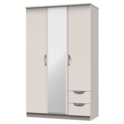 Ready Assembled 2 U Holborn Triple Mirror + Drawer Wardrobe (Ready Assembled) in Taupe - thumbnail 3
