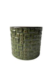 KDMD Hortus Olive Green Evora Pot 11cm H x 11cm Dia 2 Pack - thumbnail 2