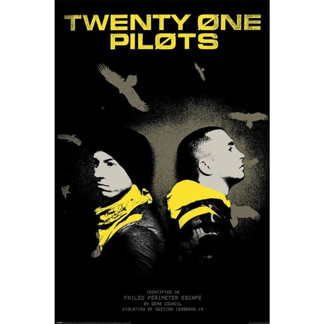 Twenty One Pilots Trench Vultures Maxi Poster in Black