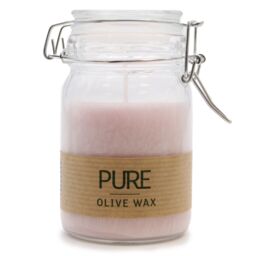 KDMD Pure Olive Wax Jar Candle 120x70 - Antique Rose in Pink - thumbnail 1