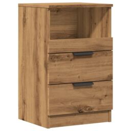 Berkfield Home Bedside Cabinet Artisan Oak 40x36x65 cm Engineered Wood in Brown - Size: 40 x 36 x 65 cm - thumbnail 2