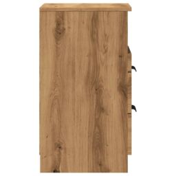 Berkfield Home Bedside Cabinet Artisan Oak 40x36x65 cm Engineered Wood in Brown - Size: 40 x 36 x 65 cm - thumbnail 6
