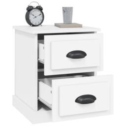 Berkfield Home Durable Bedside Cabinets 2 pcs White 39x39x47.5 cm Engineered Wood - thumbnail 6