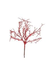 KDMD Red Coral Pick 5 Pack Artificial Flowers - thumbnail 2