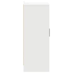 Berkfield Home Shoe Cabinet White 60x35x92 cm Engineered Wood - Size: 60 x 35 x 92 cm - thumbnail 6