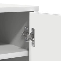 Berkfield Home Shoe Cabinet White 60x35x92 cm Engineered Wood - Size: 60 x 35 x 92 cm - thumbnail 8