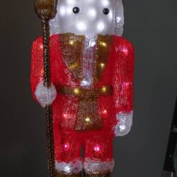 Samuel Alexander 65cm Acrylic Christmas Nutcracker Decoration with 80 White LEDs - thumbnail 5