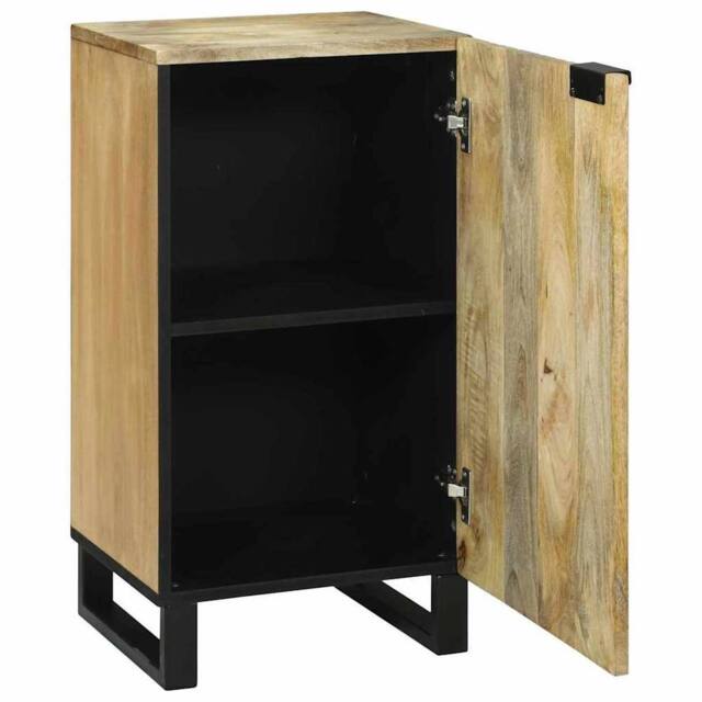 Berkfield Home Sideboard - 40 x 33.5 x 75 cm - Solid Mango Wood in Light Brown - image 1