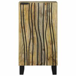 Berkfield Home Sideboard - 40 x 33.5 x 75 cm - Solid Mango Wood in Light Brown - thumbnail 3