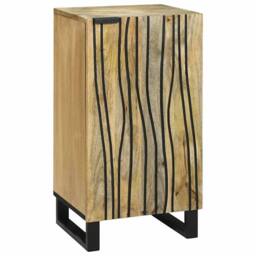 Berkfield Home Sideboard - 40 x 33.5 x 75 cm - Solid Mango Wood in Light Brown - thumbnail 2