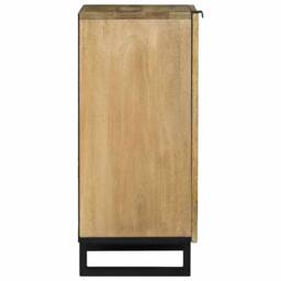 Berkfield Home Sideboard - 40 x 33.5 x 75 cm - Solid Mango Wood in Light Brown - thumbnail 4