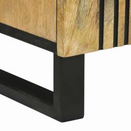 Berkfield Home Sideboard - 40 x 33.5 x 75 cm - Solid Mango Wood in Light Brown - thumbnail 7