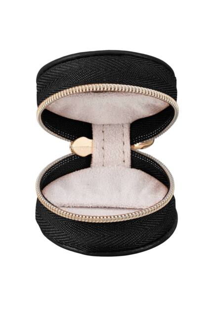 SHEONLY Women's Mini Portable PU Leather Travel Jewellery Box in Black - image 1