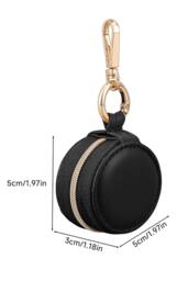 SHEONLY Women's Mini Portable PU Leather Travel Jewellery Box in Black - thumbnail 5