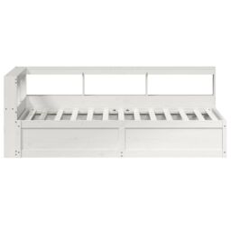 Berkfield Home Bookcase Bed without Mattress White 90x190cm Solid Wood Pine - Size: 90x190 cm - thumbnail 6