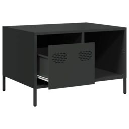 Berkfield Home Coffee Table Black 68.5x50x43.5 cm Cold-rolled Steel - thumbnail 5
