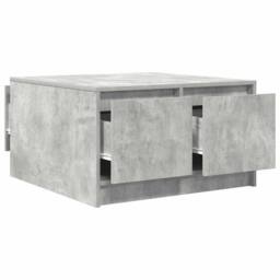 Berkfield Home Decorative Coffee Table with Drawers Concrete Grey 70.5x70x40 cm - thumbnail 5