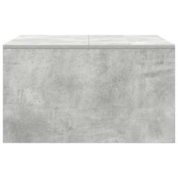 Berkfield Home Decorative Coffee Table with Drawers Concrete Grey 70.5x70x40 cm - thumbnail 7