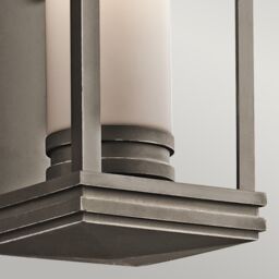 Netlighting South Hope 1 Light Medium Outdoor Wall Lantern Bronze IP44 E27 - thumbnail 4